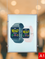 Тонкая световая панель А1 д/с (609*848мм) с блоком питания 1.5A, на тросах