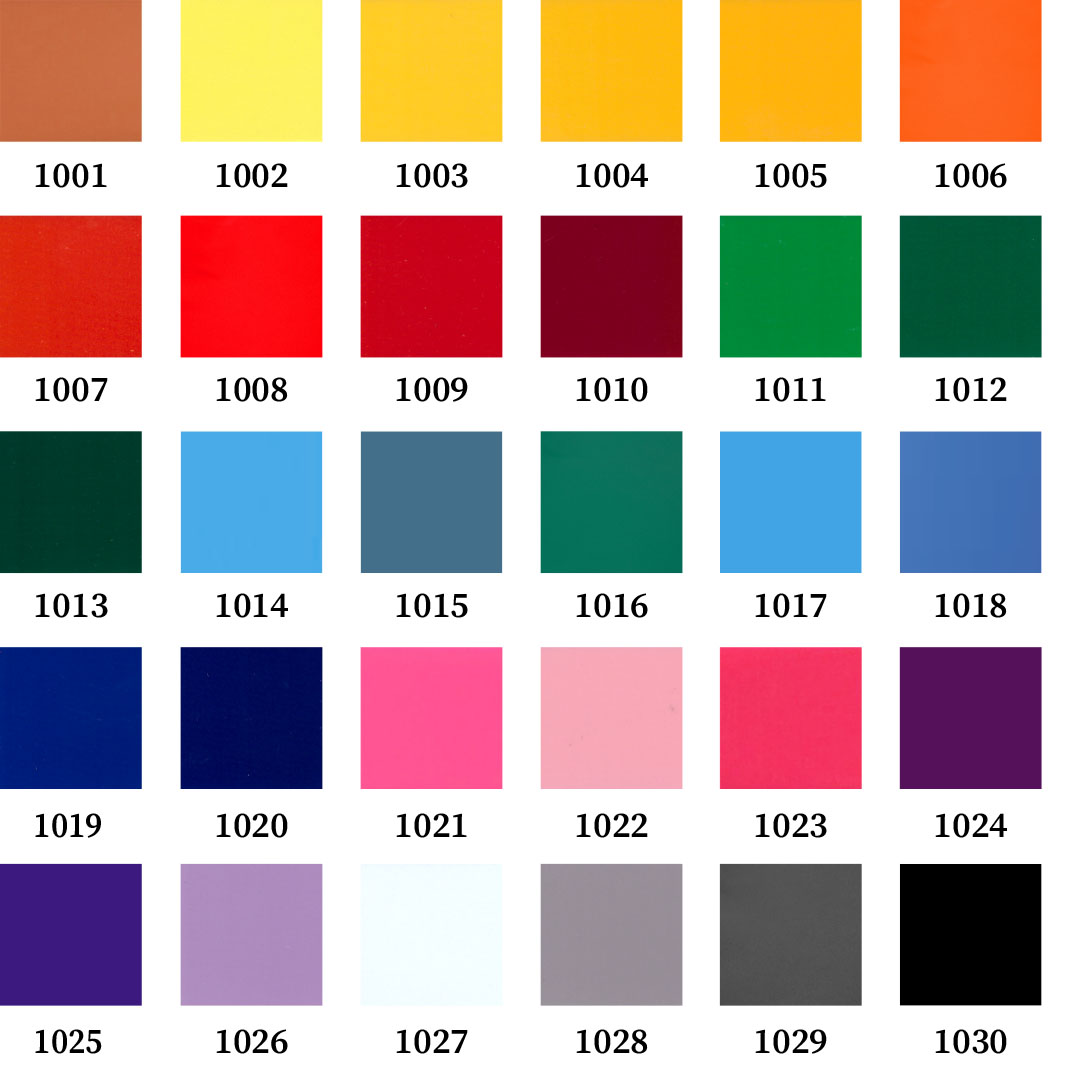 Цветовая палитра пленки AluColor