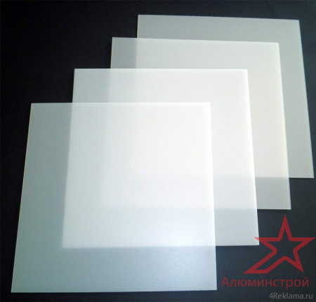 Оргстекло молочное Plexistek (Plexiglas) XT 05070 2050х3050 Образец матового оргстекла Plexiglas XT 05070